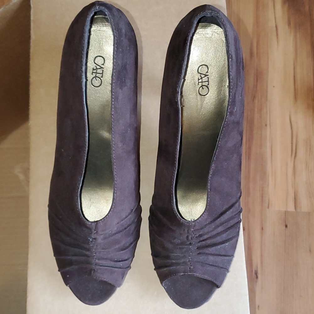 Cato Brown Faux Heels